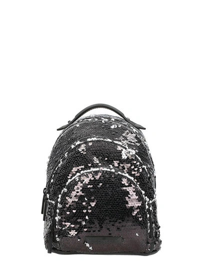 Kendall + Kylie Sloane Mini Sequin Embellished Backpack In Black