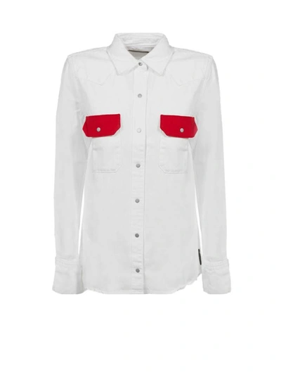 Calvin Klein Western Lean Contrast Shirt - White