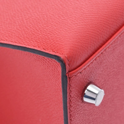 Hermes Hermès Kelly Orange Leather Handbag ()