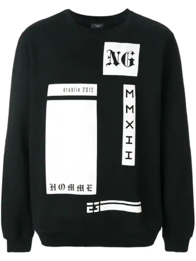 Not Guilty Homme Patch Sweatshirt - Black