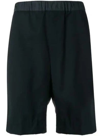 Not Guilty Homme Drop Crotch Shorts In Black