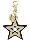 See By Chloé Star Shaped Key Ring In Black