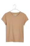 Madewell Brightside Rib T-shirt In Dark Rope