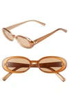 Le Specs Outta Love 49mm Cat Eye Sunglasses - Caramel