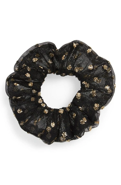 New Friends Colony After Party Scrunchie In Black/ Gold