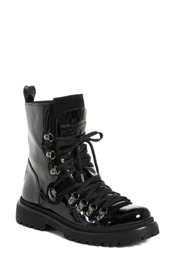 women's black leather hiking boots