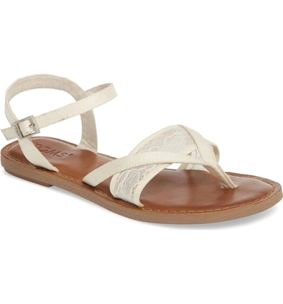 Toms 'lexie' Sandal In Ivory Lace