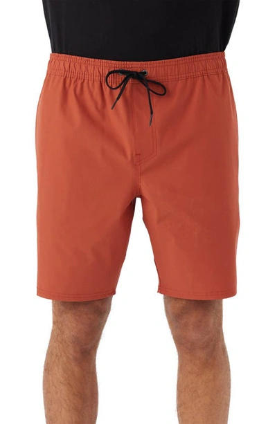 O'neill Reserve Drawstring Waist Shorts In Clay