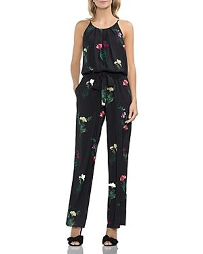 Vince Camuto Tropical Garden Jumpsuit In Rich Black