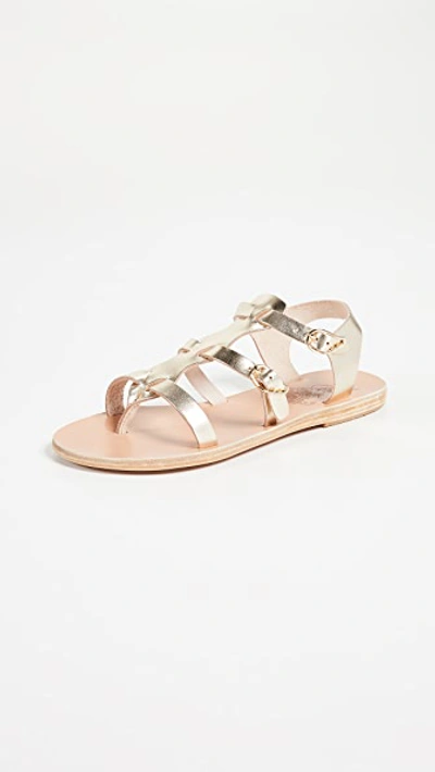 Ancient Greek Sandals Grace Kelly Sandals In Platinum