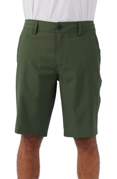 O'neill Reserve Solid 21 Water Resistant Swim Trunks In Dark Olive