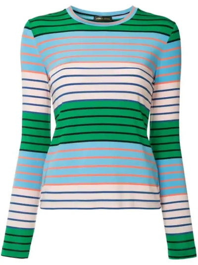 Stine Goya Maya Striped Stretch-jersey Jumper In Multicolour