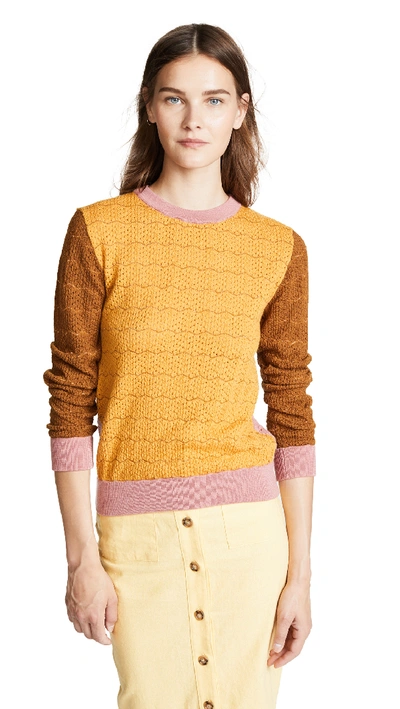 Stine Goya Naamah Knit Colorblock Sweater In Color Mix