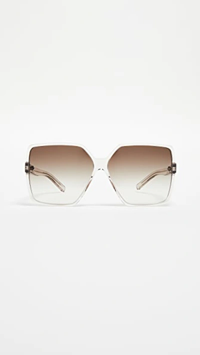 Saint Laurent Sl 232 Betty Sunglasses In Transparent Powder/gradient