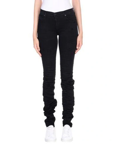 Diesel Black Gold Denim Pants In Black