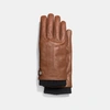 Coach 3-in-1 Glove In Leather In Dark Saddle