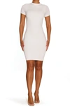 N By Naked Wardrobe Bare Crewneck Minidress In White