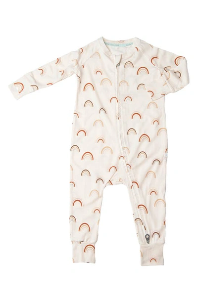 Loulou Lollipop Babies' Rainbow Fitted One-piece Pajamas In Canyon Rainbow