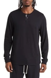 Threads 4 Thought Long Sleeve Henley In Black