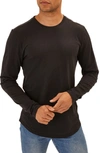 Threads 4 Thought Kye Slub Long Sleeve T-shirt In Black