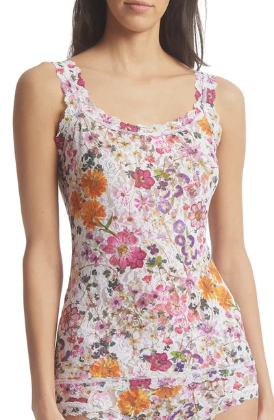Hanky Panky Lace Camisole In Pressed Boquet Print