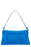 Staud Vivi Suede Shoulder Bag In Director Blue