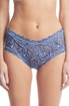 Hanky Panky Print Lace Boyshorts In Sea You