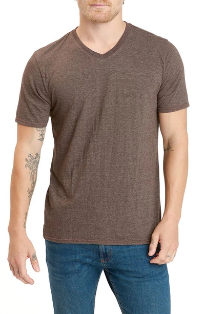 Threads 4 Thought Slim Fit V-neck T-shirt In Espresso