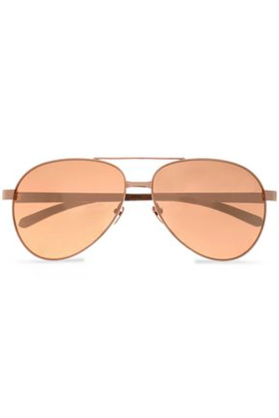 Linda Farrow Aviator-style In Rose Gold