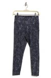 Z By Zella High Waist Side Pocket Daily Leggings In Black Marble Wash