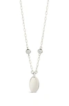 Sterling Forever Leota Pendant Necklace In Silver