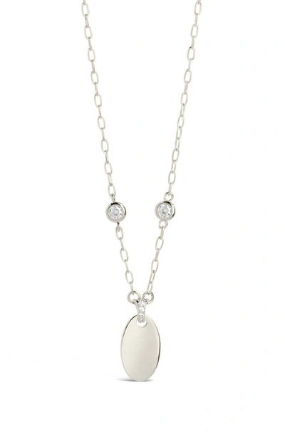 Sterling Forever Leota Pendant Necklace In Silver
