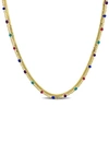 Delmar Double Strand Necklace In Gold Multi-color