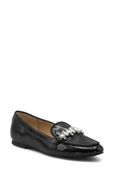 Adrienne Vittadini Dru Flat In Black Patent