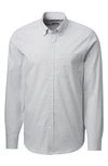 Cutter & Buck Anchor Gingham Tailored Fit Long Sleeve Shirt In White