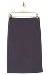 T Tahari Pull-on Ponte Pencil Skirt In Smoke