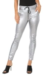 Juicy Couture High Waist Corduroy Skinny Jeans In Gunmetal