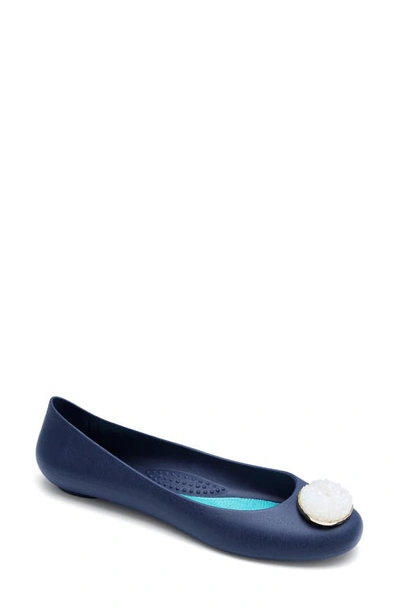 Okabashi Izzie Matte Ballet Flat In Sapphire