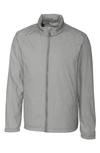 Cutter & Buck Panoramic Water Resistant Packable Jacket In Grey