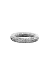 Adornia Cz Eternity Band Ring In Silver