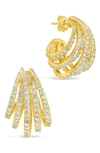 Sterling Forever Jenny Statement Hoop Earrings In Gold