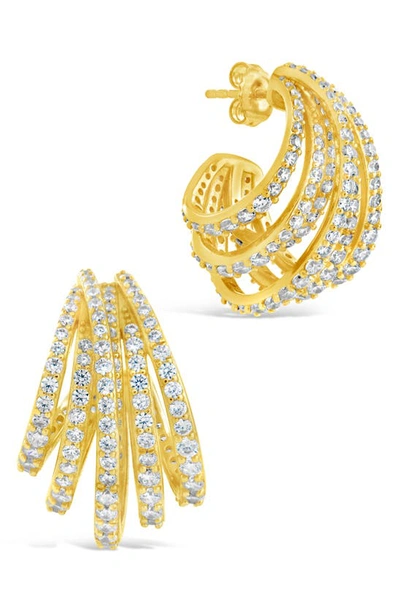 Sterling Forever Jenny Statement Hoop Earrings In Gold