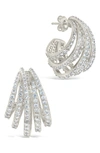 Sterling Forever Jenny Statement Hoop Earrings In Silver