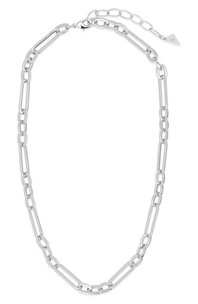 Sterling Forever Carmen Chain Necklace In Silver