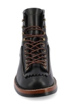 Taft Leather Lug Sole Boot In Black