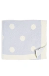 Nordstrom Rack Cozy Print Blanket In Blue Ice Spaced Dot