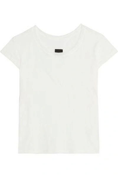 Rta Woman Jade Slub Open-knit T-shirt White