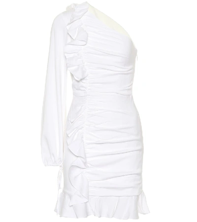 Rebecca Vallance Argentine One-shoulder Dress In White