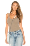 James Perse Daily Tank In Taupe