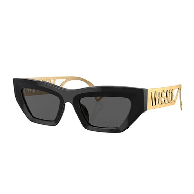 Versace Ve 4432u Gb1/87 53mm Womens Fashion Sunglasses In Black